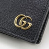 GUCCI 428740 Long wallet GG Marmont Double G Folding long wallet leather black mens | Luna Bags - Image 4