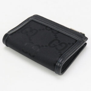 GUCCI GU89280 L-shaped zipper miniwallet Off the gridCoinPocket Nylon Black mens | Luna Bags