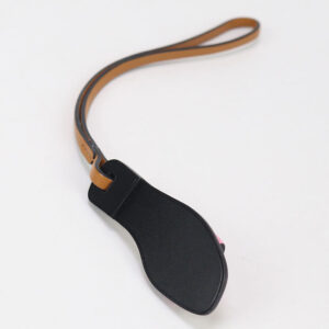 HERMES 080148CABA Bag charm Oran Nano Monochrome Sandal Straps Epsom, Veau Butler, Bash Hunter Brown Women | Luna Bags