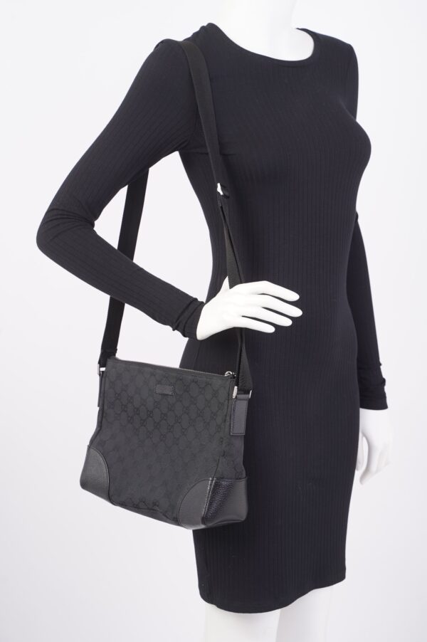 Gucci Crossbody Bag Black Supreme Print Canvas | Luna Bags